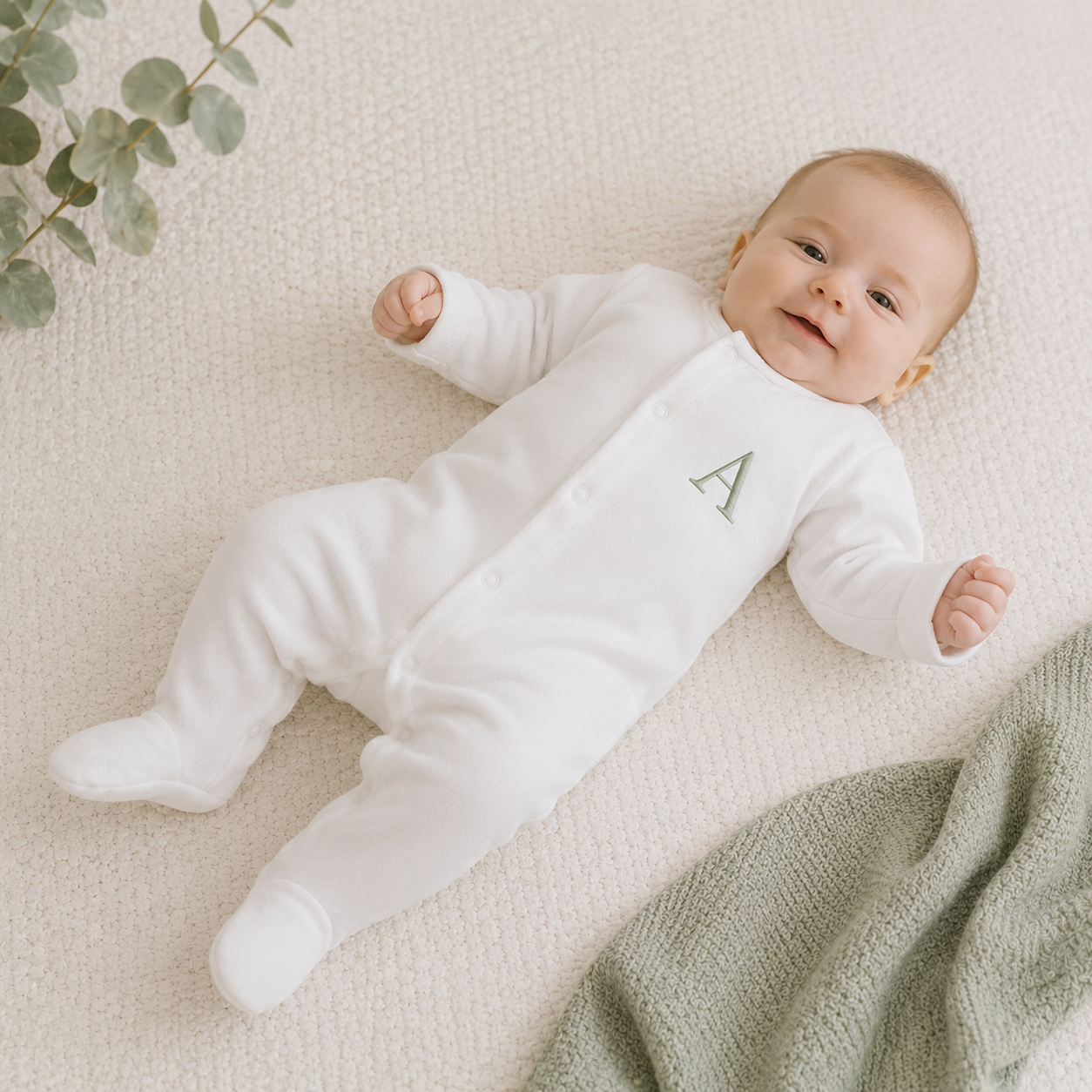 Monogrammed Sleepsuit